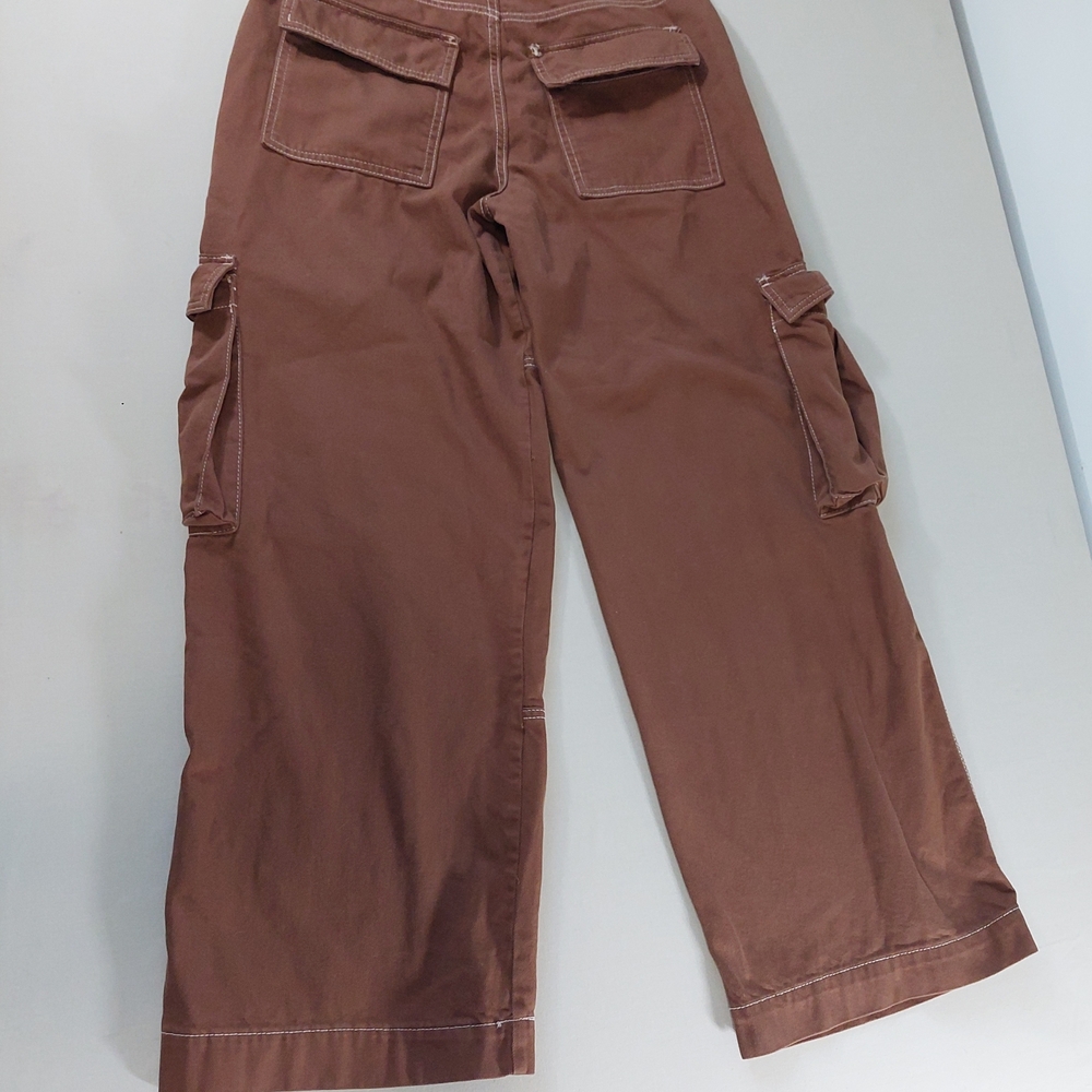 Wild Fable Women's Brown Wide Leg Cargo Pants - Picture 11 of 14